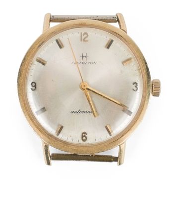 Hamilton 14K Man's Wristwatch. Hamilton 14K Man's Wristwatch 1950's round watch without band. 