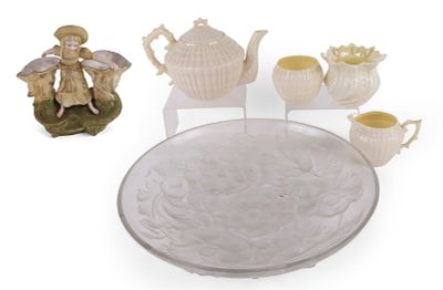 Belleek Porcelain "Limpet" Pattern Tea Set. Belleek Porcelain "Limpet" Pattern Tea 