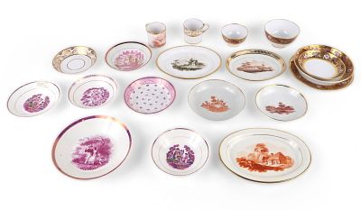 Group of Assorted Porcelain Table Articles. Group of Assorted Porcelain Table 