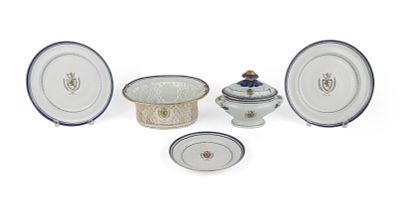 The John Morgan(1753-1842) Family Chinese Export Armorial Table Articles. The John 