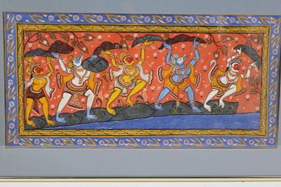 Polychrome Indian Pattachitra Painting. Polychrome Indian Pattachitra Painting Polychrome 