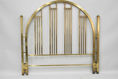 Art Deco Style Modern Brass Headboard. Art Deco Style Modern Brass Headboard Art Deco Style 