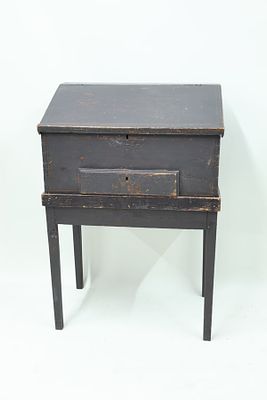 Antique Two Part Freedom, New Hampshire Primitive Writing Desk. Antique Two Part Freedom, New 