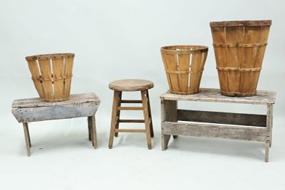 Two Wooden Country Benches. Two Wooden Country Benches Two Wooden Country Benches. Together 