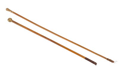 French Gold Topped Riding Crop. French Gold Topped Riding Crop 23"l. Stamped, Antoine and 