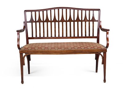 Jacob & Josef Kohn Bentwood Settee. Jacob &amp; Josef Kohn Bentwood Settee Marked on stretcher 