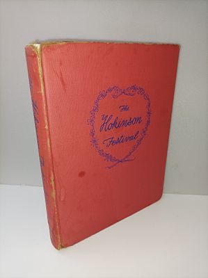 פסטיבל הוקינסון (הקדשה בכתב יד של המחברת?)
מאת הלן אי הוקינסון. The Hokinson Festival 
by Helen 