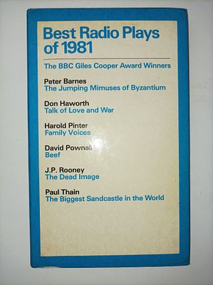 Best Radio Plays of 1981 (Giles Cooper Award Winners) 
מחזות הרדיו הטובים ביותר של 1981 (זוכי 