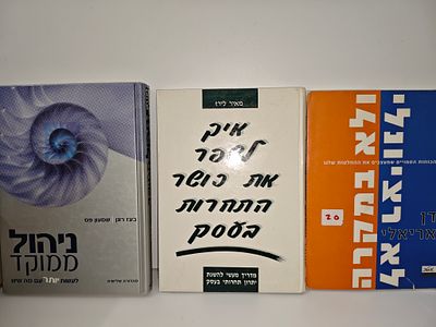 3 ספרי העצמה, ניהול, ועוד.