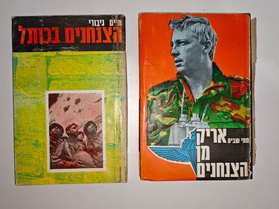 - אריק מן הצנחנים/ מתי שביט
- הצנחנים בכותל : רומן על רקע מלחמת ששת הימים / מאת חיים גבורי. אריק 