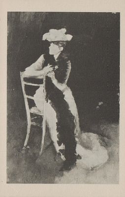 Открытое письмо "Роза и серебро: портрет миссис Уибли". Б.м. и г., 9 х 14 см.