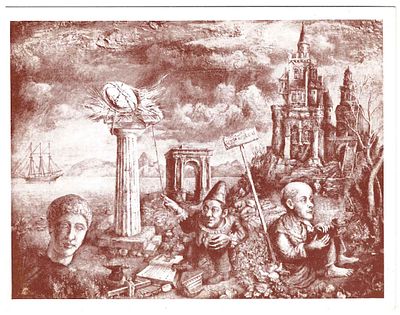 Открытое письмо "Яйцо краха". Авангард. Худ. David Burliuk. Иностр.изд., б.г., 11 х 14 см.