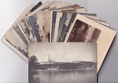 Подборка из 30 фотографических открытых писем "Валаам". Валаамкий монастырь: монахи, корабли 