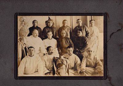 Монголия. Фотография "Курсы оспопрививателей при Сан диспансере МНР". Чрезвычайная редкость. 