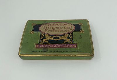 Жестяная коробка Абдулла "Империал Преферанс". Смесь лучших табаков Вирджинии и Империи. Изд. 