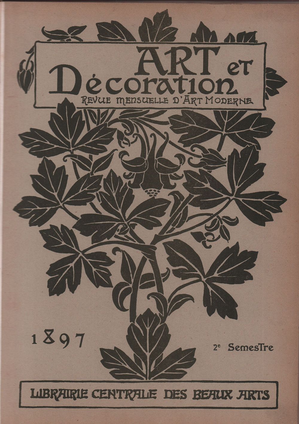 Art et Decoration. Revue Mensuelle D' ART MODERNE. Том II. Париж 1897г., 193стр. Размер: 29 