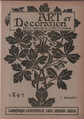 Art et Decoration. Revue Mensuelle D' ART MODERNE. Том II. Париж 1897г., 193стр. Размер: 29 