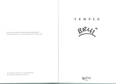 Автограф. Каталог с автографом Бруи Вильям. Бруи Вильям-советский и французский художник 