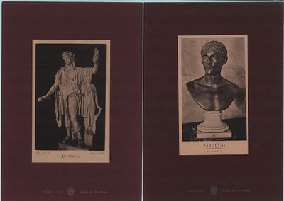 Набор из двенадцати (12шт.) литографий "Императорский Эрмитаж". Французская школа. Т-во Р. 