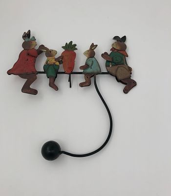 Детская игра "Качели". Металл. Игрушка с балансиром. 1920-30гг. Размер: 20,5х14,5см. Небольшие 