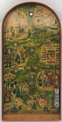 Настольная игра "Пейнтбол-лабиринт". 1959г. Размер: 40,5х20,5х2,5см.