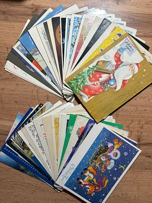 Подборка из 100 поздравительных открыток "С Новым Годом!". Различ.изд.: Министерства связи 