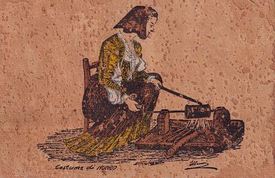 Открытое писмьо "Костюм Sardi". Иностр.изд., б.г., 9,8 х 15 см