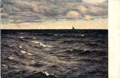 Открытое письмо "Балтийское море". К.Я. Крыжицкий. Л.: Комитет популяризации худож. Изданий 