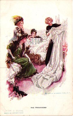 Открытое письмо "Приданное". Изд. Reinthal & Newman, б.г., 9 х 14 см