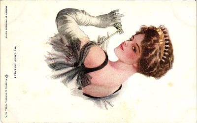 Открытое письмо "Главный интерес". Изд. Reinthal & Newman, б.г., 9 х 14 см