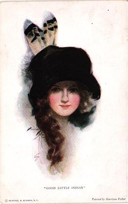 Открытое письмо "Good little indian". Изд. Reinthal & Newman, б.г., 9 х 14 см