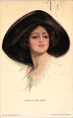 # Открытое письмо "Beauty and Value". Изд. Reinthal & Newman, б.г., 9 х 14 см