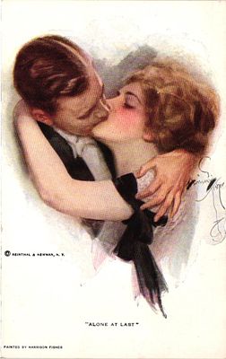 Открытое письмо "Alone at last". Изд. Reinthal & Newman, б.г., 9 х 14 см