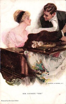 Открытое письмо "Her favorite him". Изд. Reinthal & Newman, б.г., 9 х 14 см