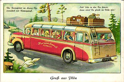 Открытое письмо "Привет из Плёна". Иностр.изд., б.г., 9,5 х 14 см