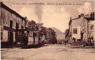 # Открытое письмо "Прибытие трамвая". Иностр.изд., б.г, 9 х 14 см