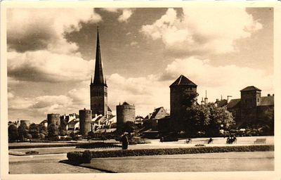 Открытое письмо "Таллин. Крепостные башни". Б.м. и г., 9 х 14 см