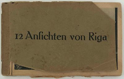 Набор открытых писем "Борьба за Ригу". Изд. Georg Stilke, б.г., 9,5 х 15,5 см. Надрывы, утраты 