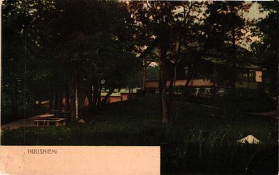 Открытое письмо "Huusniemi (район побережья в Выборге)". Изд. Conrad oldenburg, б. г., 9 х 14 см