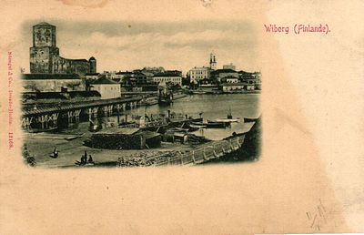 Открытое письмо "Выборг". Дрезден-Берлин: изд. Stengel & Co, б.г., 9 х 14 см.