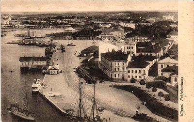 Открытое письмо "Выборг. Порт". Б.м. и г., 9 х 14 см