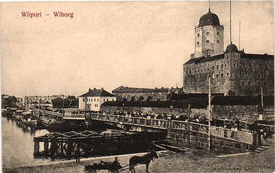 Открытое письмо "Выборг". Изд. Conrad Oldenburg, б.г., 9 х 14 см.