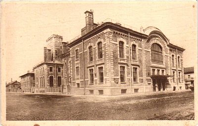 Почтовая карточка "Народный дом". Изд. "Передвижной театр", б.г., 9 х 14 см