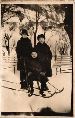 Открытое письмо "Финские сани". Б.м. и г., 9 х 14 см