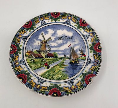 Фарфоровая декоративная настенная розетка "Holland", фарфор. AGRO. Диаметр: 10см. Небольшие 