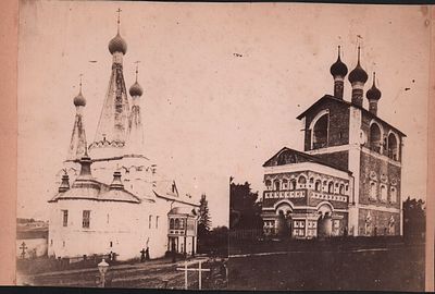 Фотография "Церковь". Углич. Размер: 21,5х15см. Наклеена на бумагу.