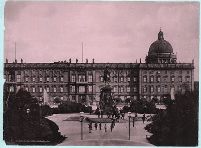 Фотография "Берлин. Королевский замок, сторона Люстгартен". Размер: 26,5х19,5см.