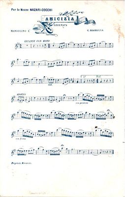 Почтовая карточка "Amicizia". Иностр.изд., б.г., 9 х 14 см
