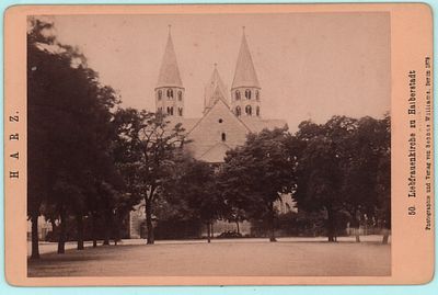 Фотография 50. "Церковь Богоматери в Гальберштадте". Harz. Берлин 1879г. Размер фото: 14х10см. 