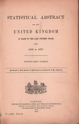 STATISTICAL ABSTRACTfor the UNITED KINGDOM in each of the last fifteen years from 1859-1873. 